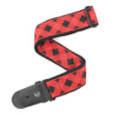 D'Addario/Planet Waves 2" Buffalo Check Woven Guitar Strap, Red - Red / New