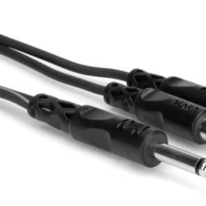 Hosa CYR-303 Y Cable - 1/4-inch TS Male to Dual RCA Male - 9 foot image 5