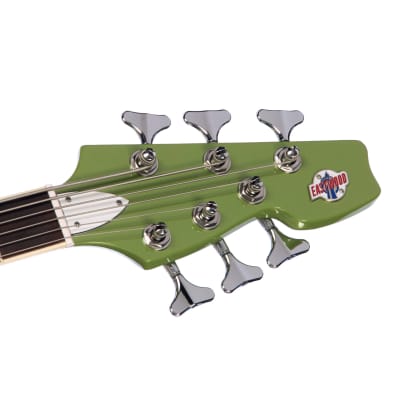 Eastwood Guitars TB-64 - Vintage Mint Green - MRG Series Teisco-inspired Short Scale 6-string Electric Bass - NEW! image 9