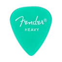 Fender 351 California Clear™ Picks, Heavy, Surf Green , 12 Count Pack # 0981351957