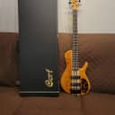 Cort A5PLUSSCAOP Single Cutaway 5pcs Panga Panga Maple Neck 5-String Electric Bass Guitar w/Hard Case