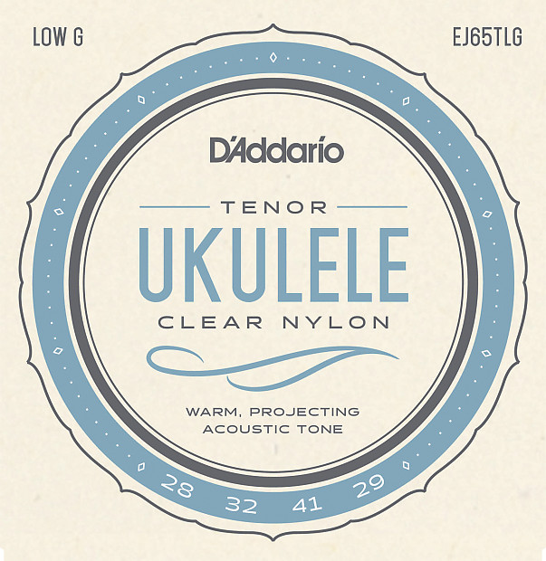 D'Addario EJ65TLGPro-Art√© Custom Extruded Nylon Ukulele Strings, Tenor Low-G image 1