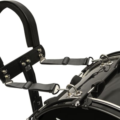 Trixon Field Series Marching Bass Drum 20 by12 Black Polish image 3