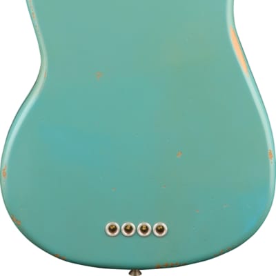 Fender JMJ Justin Meldal-Johnsen Signature Road Worn Mustang Bass, Daphne Blue image 3
