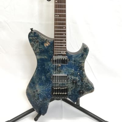 EART Headless Straight Fret Electric Guitars - Blue image 2