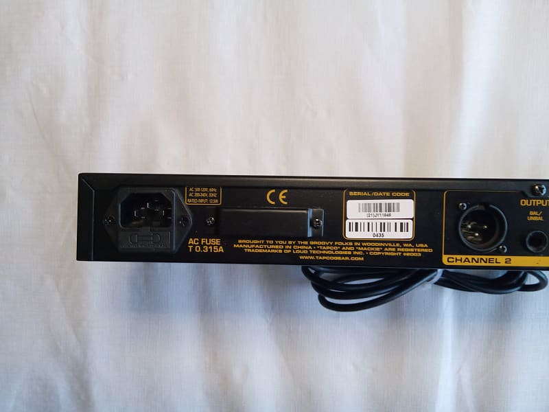 Tapco Mackie SQ-2, Squeeze, 2 Channel Compressor Limiter