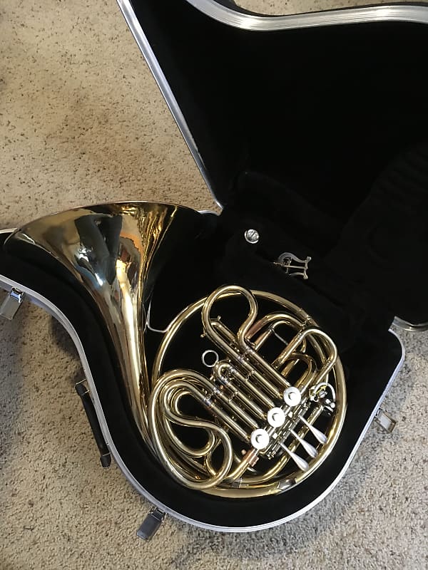 King HN White Double French Horn 1930s Brass | Reverb