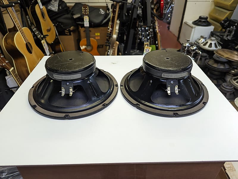 Pair 1992 Ampeg/Eminence 32 Ohm 10" SVT Bass Guitar Speakers Reverb