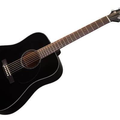 Jasmine J-39 Dreadnought Acoustic - Black with Hardcase for sale