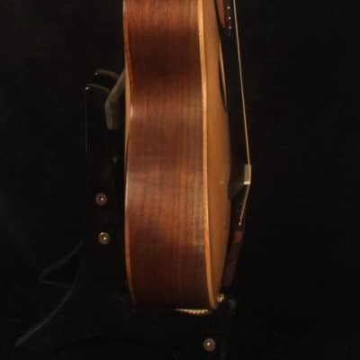 Bruce Wei Spruce & Walnut ARCHTOP 4 String Tenor Guitar, MOP Inlay TG-2042 image 5