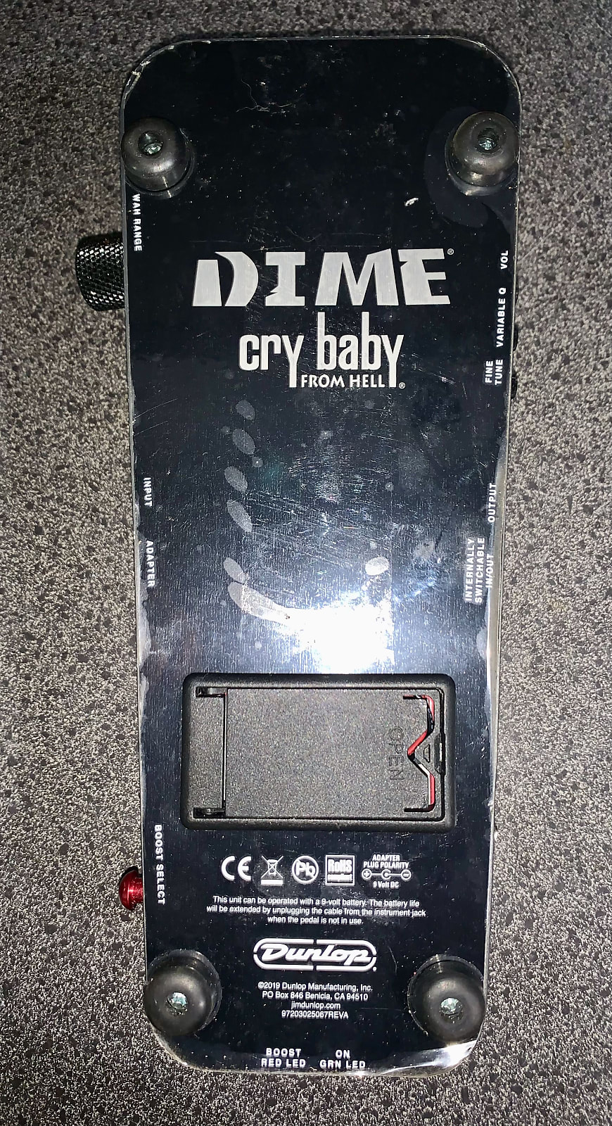 Dimebag Darrell Cry Baby from Hell Wah 20+ years later
