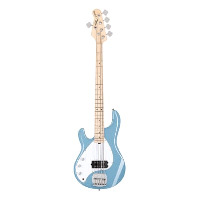 Sterling by Music Man StingRay 5 RAY5 Left-Handed - Chopper Blue - Used image 2