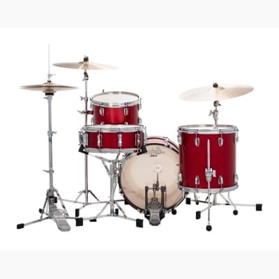 Ludwig Classic Maple 3pc Jazz Drum Set Red Sparkle image 3
