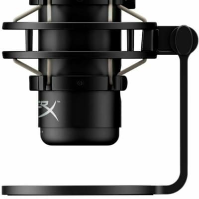 HyperX QuadCast S RGB Mic with Knox Gear Boom Arm Filter and USB Hub  Renewed