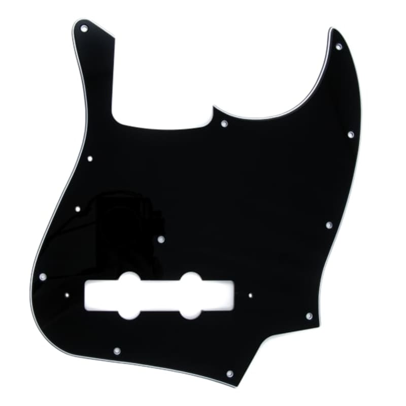 Photos - Guitar Fender Pure Vintage '70s Jazz Bass Pickguard 3-Ply Black Black 