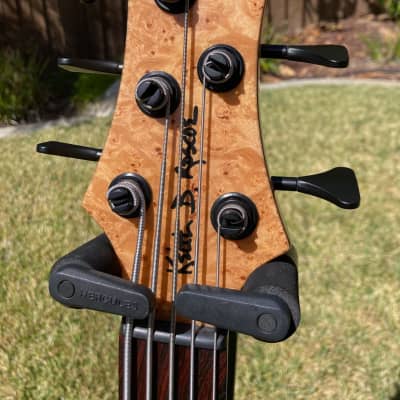 Roscoe LG 3005 Maple Burl top - Cedar Body - Excellent Condition USED Bass - 8.5 pounds - SN 5998 image 10
