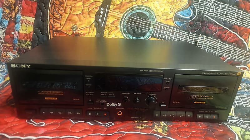 SONY TC-WR701ES Dual Stereo Cassette Tape Deck Recorder Player (Needs Belts)