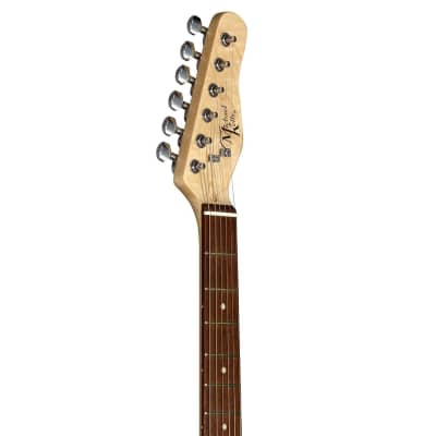 Michael Kelly 59 Thinline Semi-Hollow Electric Guitar (Gloss Black) image 5
