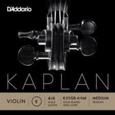 Kaplan Violin E String, Gold Plated, Ball End, 4/4 image 1