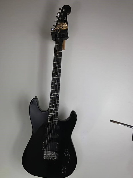 Encore black sales electric guitar