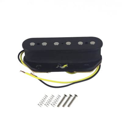 FLEOR Single-coil Pickup Guitar Bridge Pickup Ceramic Magnet For FD Tele, BLACK image 2