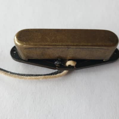 Telecaster guitar relic antique brass alnico 5 neck pickup image 1