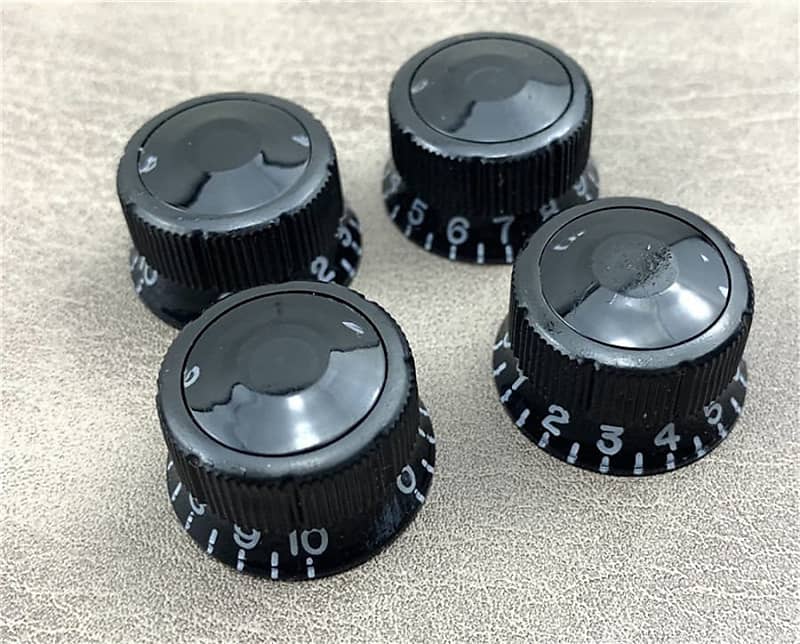 Ibanez Vintage Sure Grip III Tone and Volume Control Knobs Reverb