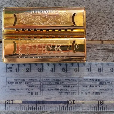 管楽器・吹奏楽器 Hohner Double Puck Harmonica Double Puck C/G Hohner - Hohner Diatonic Harmonicas