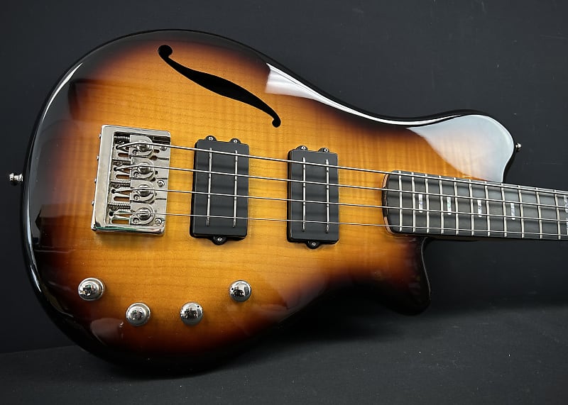 Hagstrom Beluga IIF 4 String Bass Sunburst w/ Strap, Locks Reverb