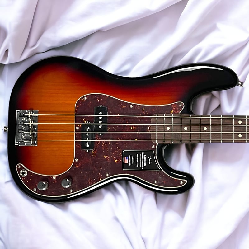 Fender AM Pro II Precision, 3-Tone Sunburst w/ Rosewood *IN STOCK* image 1