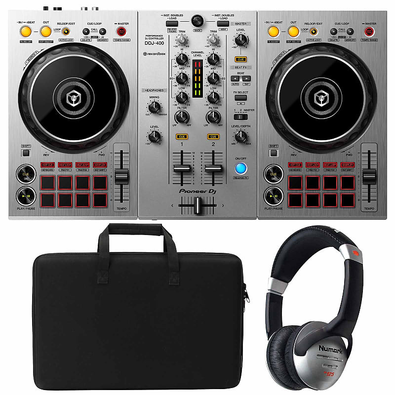 Pioneer DJ DDJ-400 2-deck Rekordbox DJ Controller - Limited Edition Silver