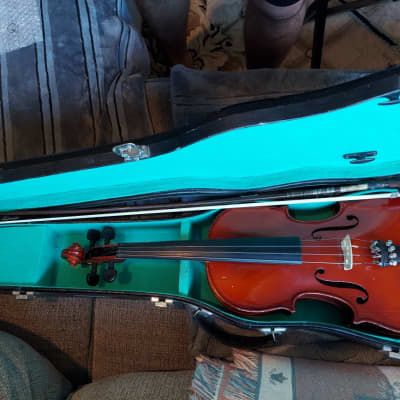 Vintage William Zeswitz  Model 2-E Sized 4/4 violin, Germany, with case and bow image 1
