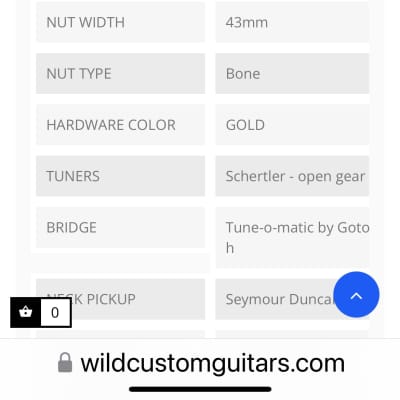 Wild Custom Guitars Chronograph 2010s - Engraved Metal Top image 14