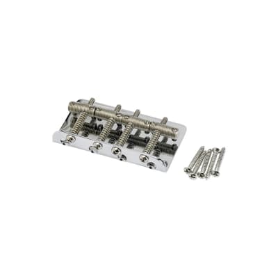 Fender Pure Vintage Bass Bridge, Nickel/Chrome, 4 Einzelreiter image 2