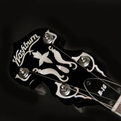 Washburn B16K Americana Series Maple Neck Wood 5-String Banjo w/Remo Head & Hardshell Case image 12