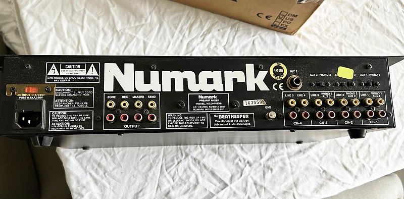 Numark DM1635 PreAmp DJ Mixer 4-channel Beatkeeper by AAC DM 1635