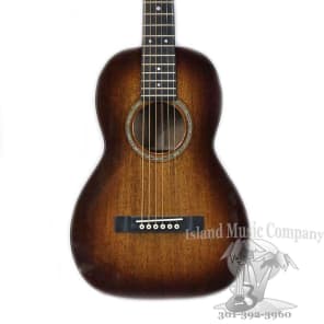 Martin Guitars Size 5 Custom Shop Mahogany Acoustic Guitar 1933 Ambertone Sunburst Finish image 4
