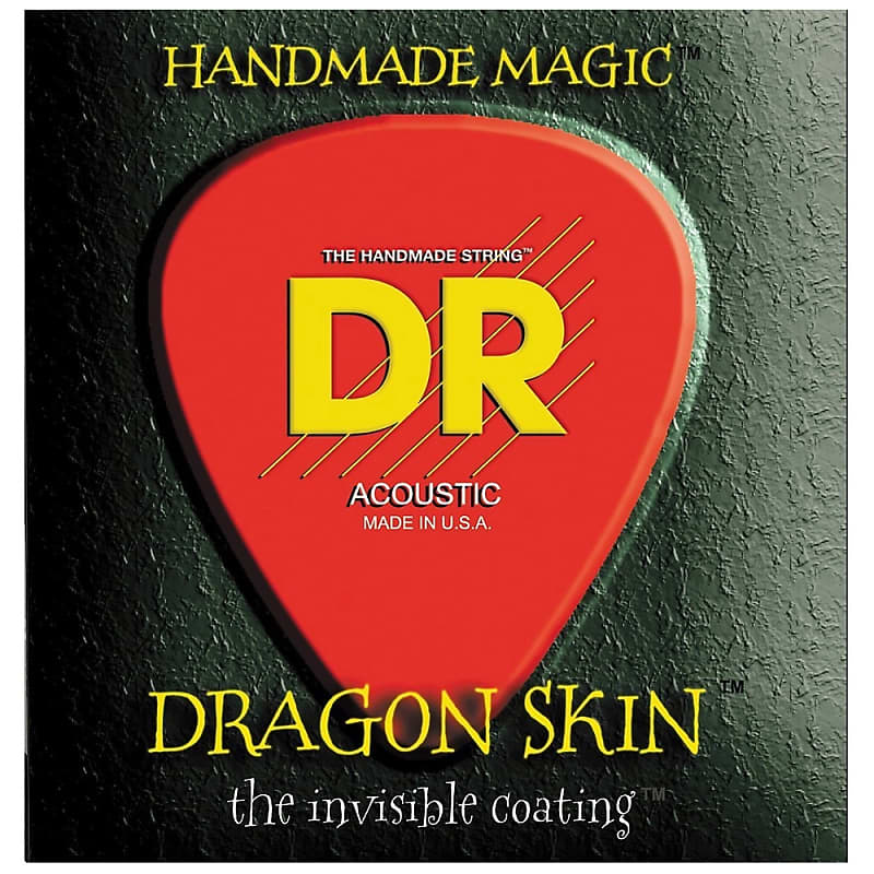 DR Strings Dragon Skin Clear Coated Acoustic Guitar Strings: Extra Light 10-48 image 1