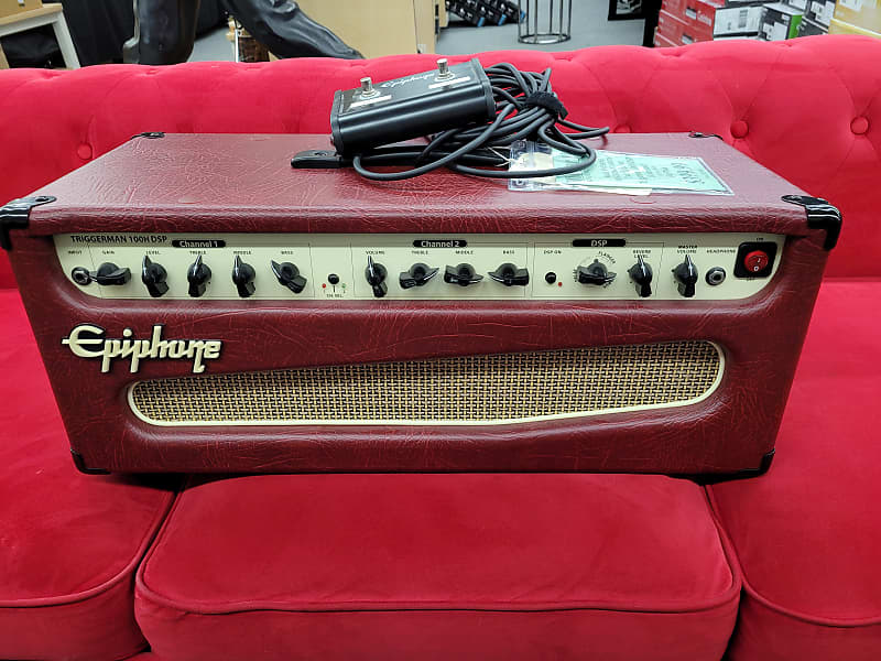 Epiphone Triggerman 100H DSP 100watt Head Ox Blood Reverb