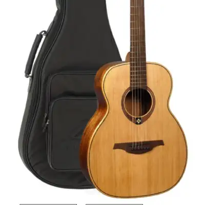Lag TRAVEL-RC Tramontane Acoustic Travel Guitar. Red Ceder image 7