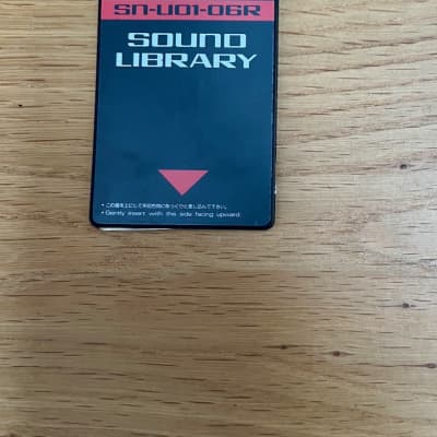 Roland SN-U01-06R Orchestral Winds Data Card for U-110 U-20 U-220 D-70