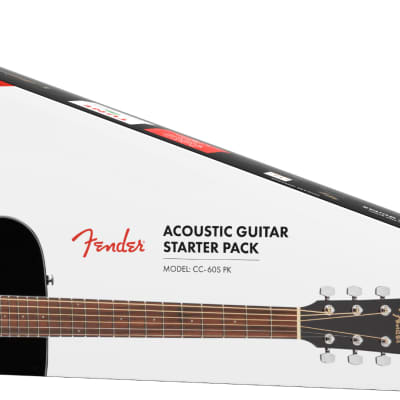 Fender CC-60S Concert Acoustic Guitar Pack V2. Black image 4