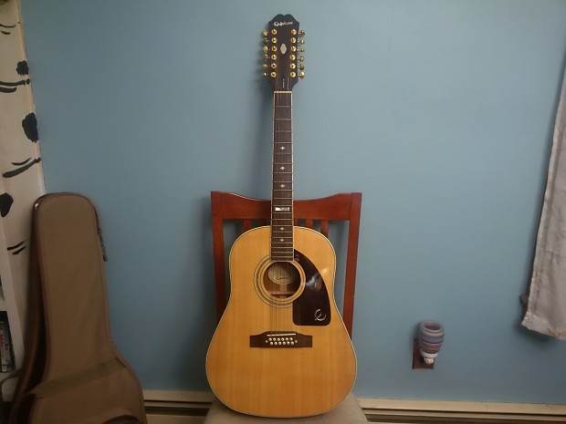 Epiphone AJ -18S 12 String Acoustic Guitar | Reverb