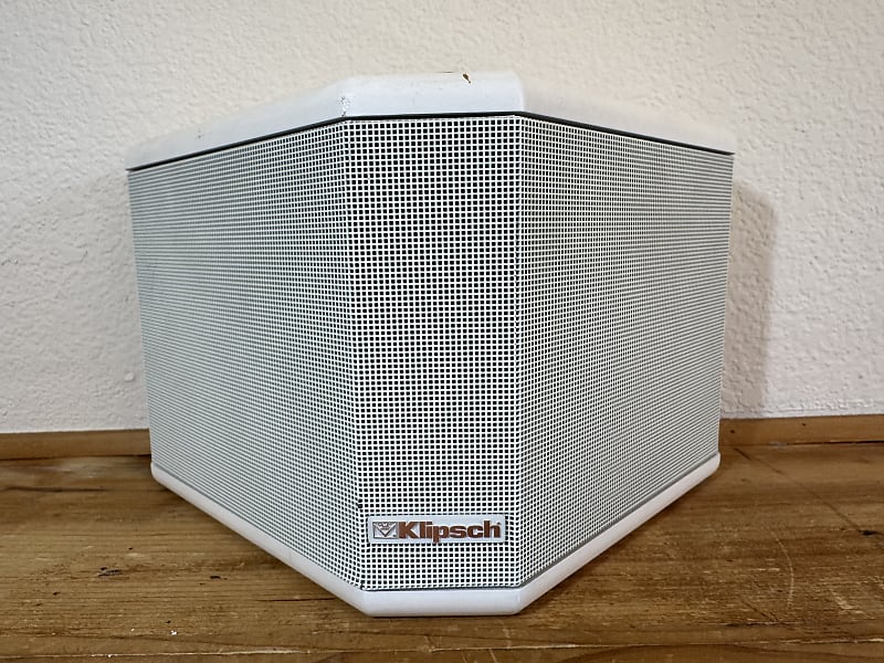 Klipsch KSB-S1 Home Theater Speakers Surround Sound Audio White Vintage  			