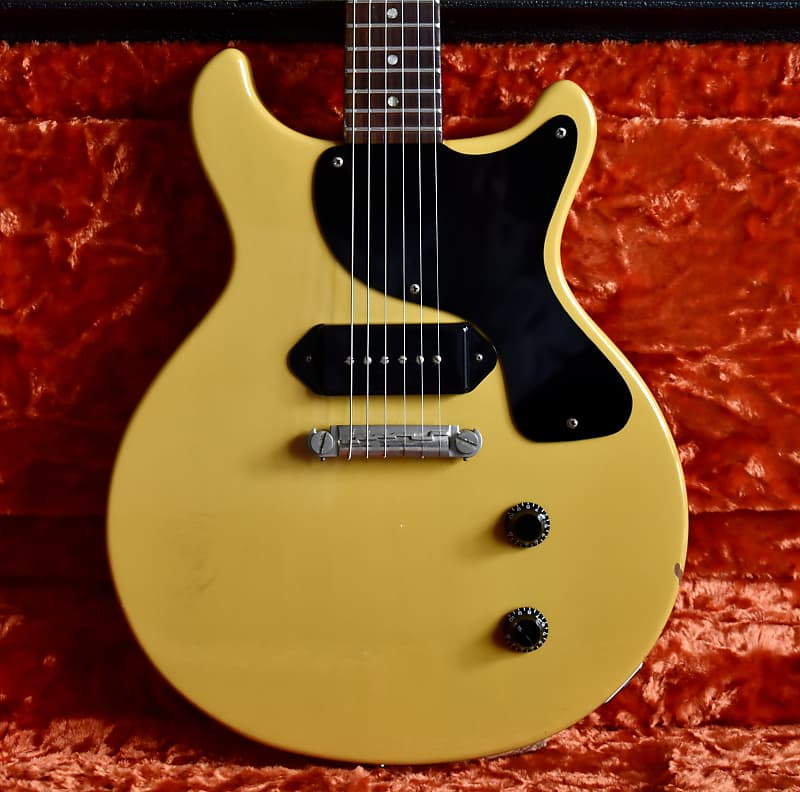 BURNNY LESPAUL jr TV MODEL バーニー Burny Les Paul Junior DC 1980 Tv Yellow Guitar For Sale