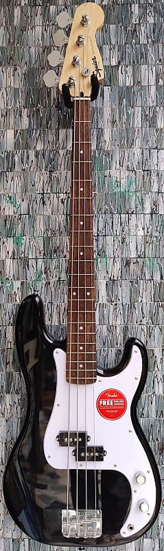 Squier Sonic Precision Bass, Laurel Fingerboard, Black image 1