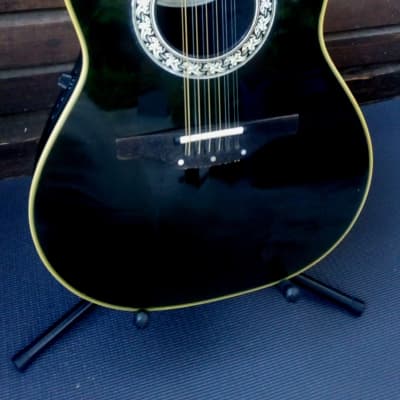 Ovation 1756 Legend Made In USA 12 strings very rare Dark green/Black finish image 2