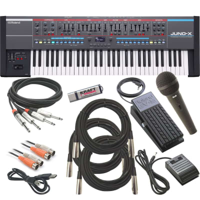 Roland Juno-X 61-Key Programmable Polyphonic Synthesizer - Cable Kit