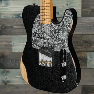 Fender Brad Paisley Esquire Electric Guitar, Maple Fingerboard, Black Sparkle image 9