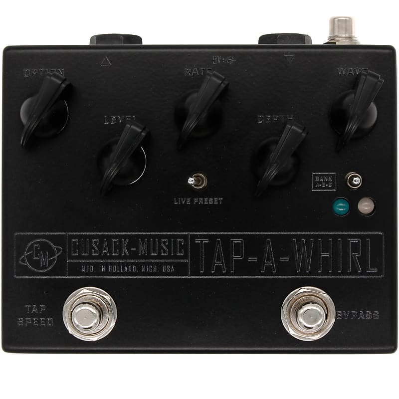 Cusack Music Tap-a-Whirl - Analog Tremolo with Tap Tempo limited edition BLackout image 1